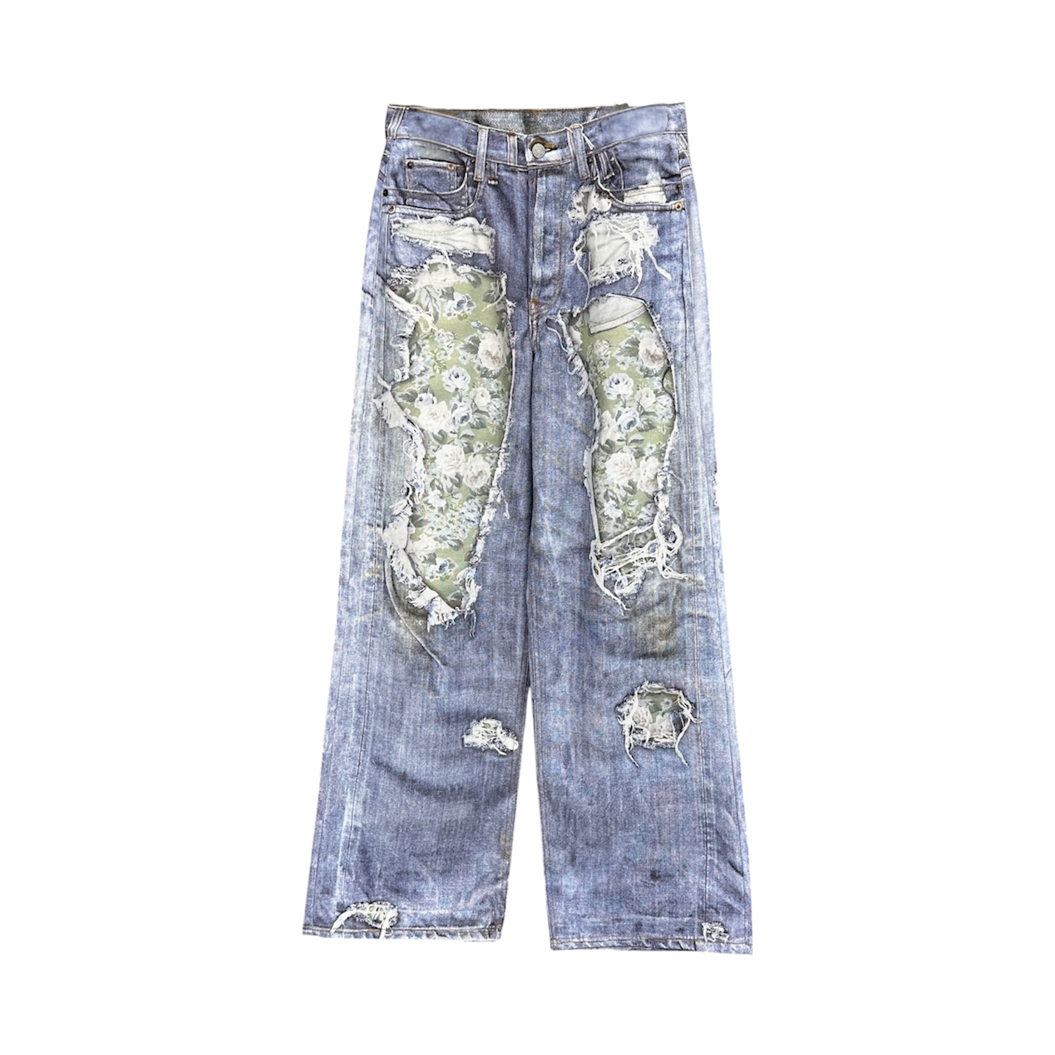 “1981M Loose Fit Trompe-L'œil Floral” Jeans — Acne Studios