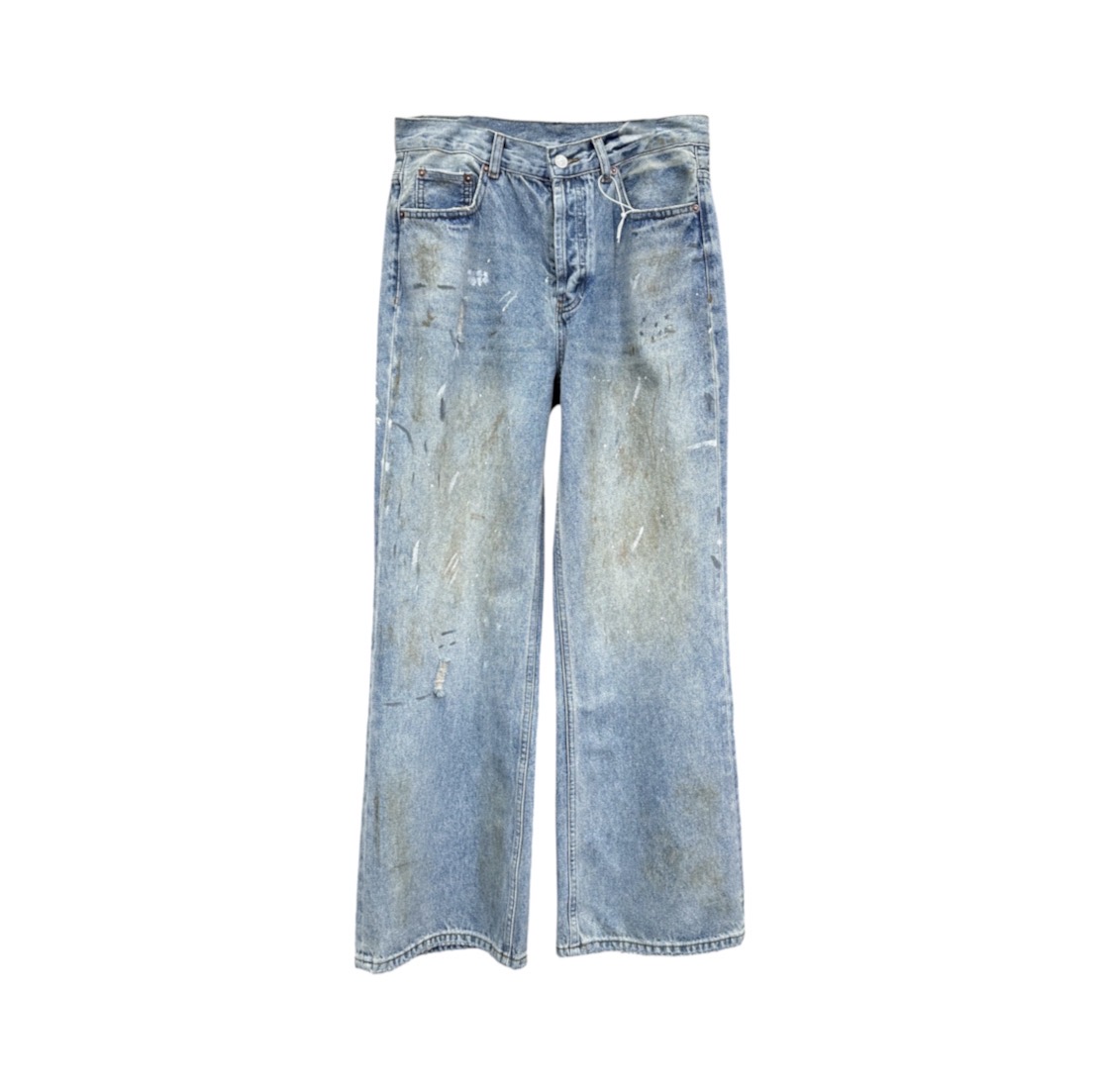 “1981M Loose Fit Paint-Splatter” Jeans — Acne Studios