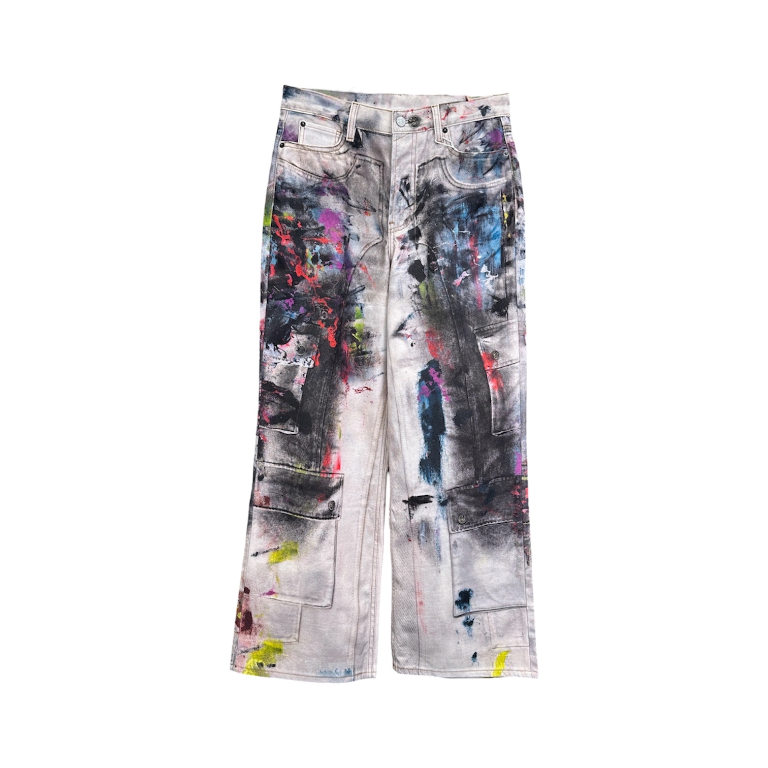 “1981M Loose Fit Trompe-l'œil Oil Painting” Jeans — Acne Studios