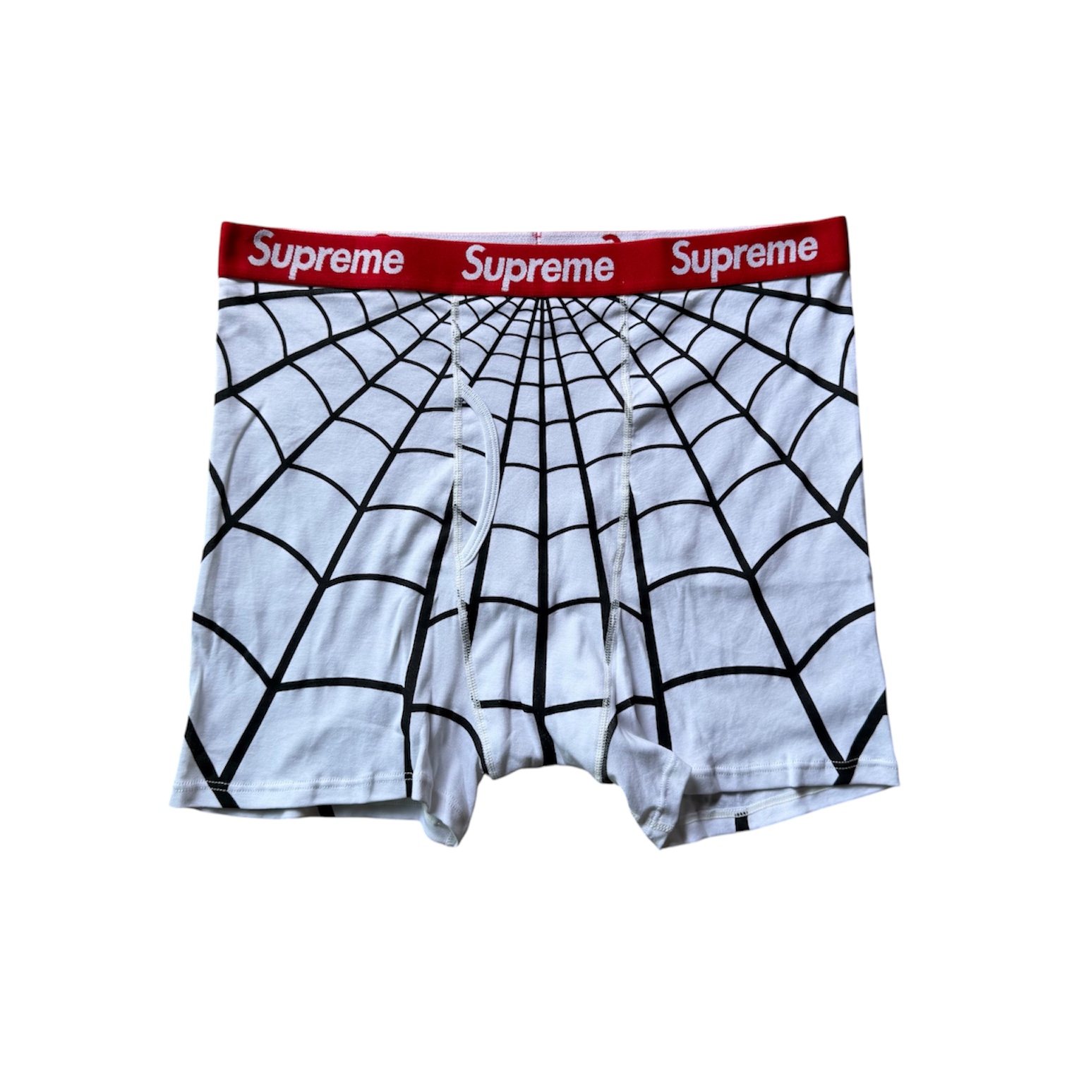 “Spiderweb” Boxer (White) — Supreme