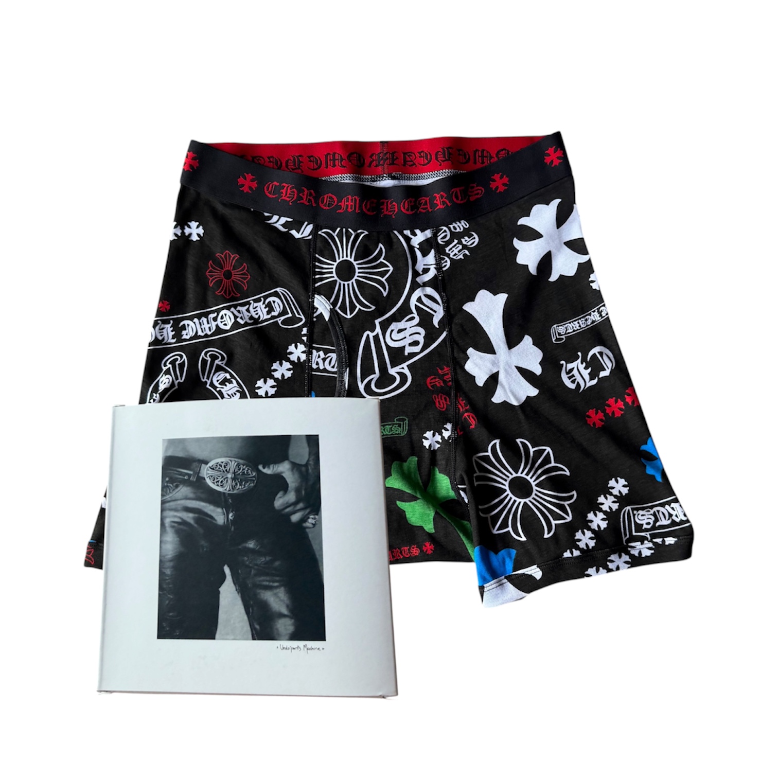 “Multi Logo” Boxer Briefs (Black) — Chrome Hearts