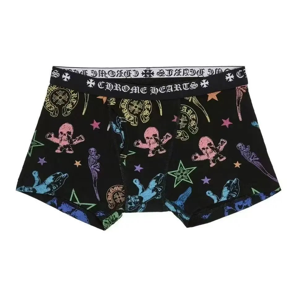 “Horseshoe Logo Short” Boxer Briefs (FOTI Skull) — Chrome Hearts