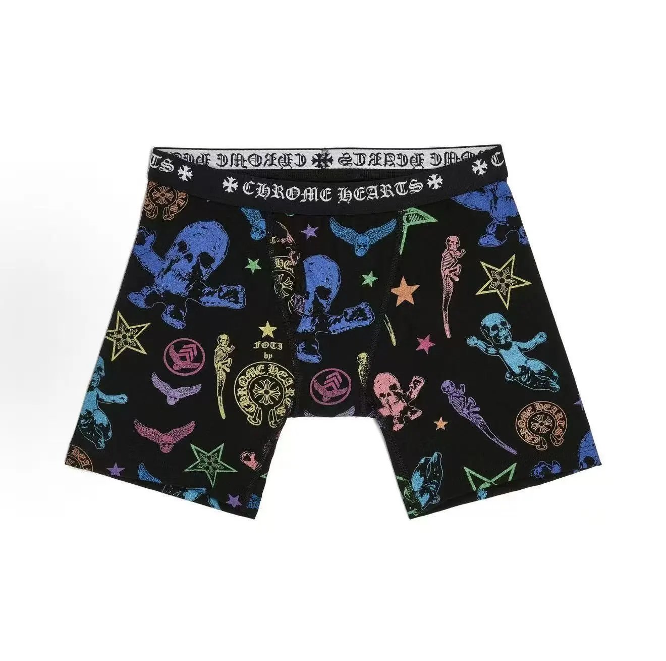 “Horseshoe Logo Long” Boxer Briefs (FOTI Skull) — Chrome Hearts