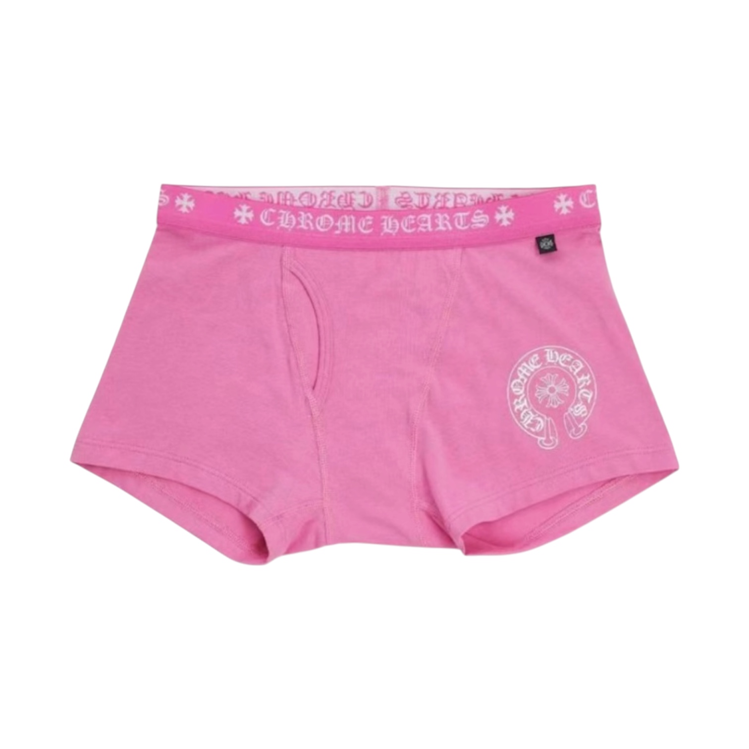 “Horseshoe Logo Short” Boxer Briefs (Full Pink) — Chrome Hearts
