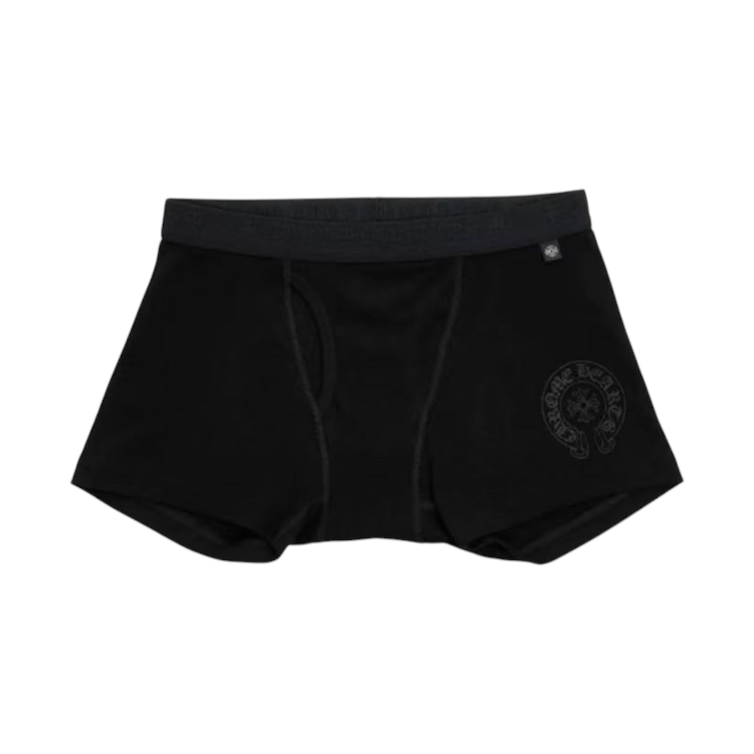 “Horseshoe Logo Short” Boxer Briefs (Full Black) — Chrome Hearts