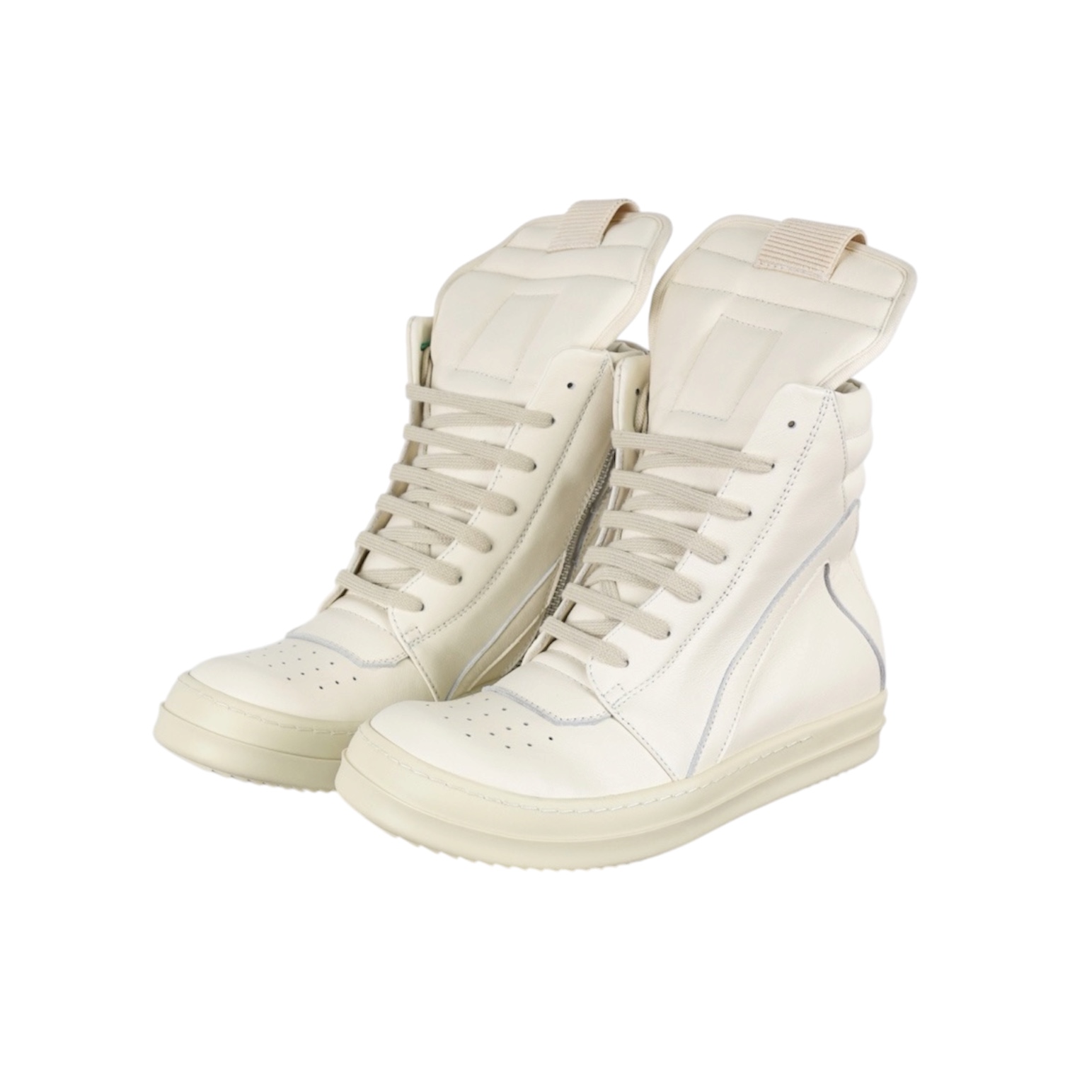 “Geobasket High-Top” Sneakers (Milk) — Rick Owens
