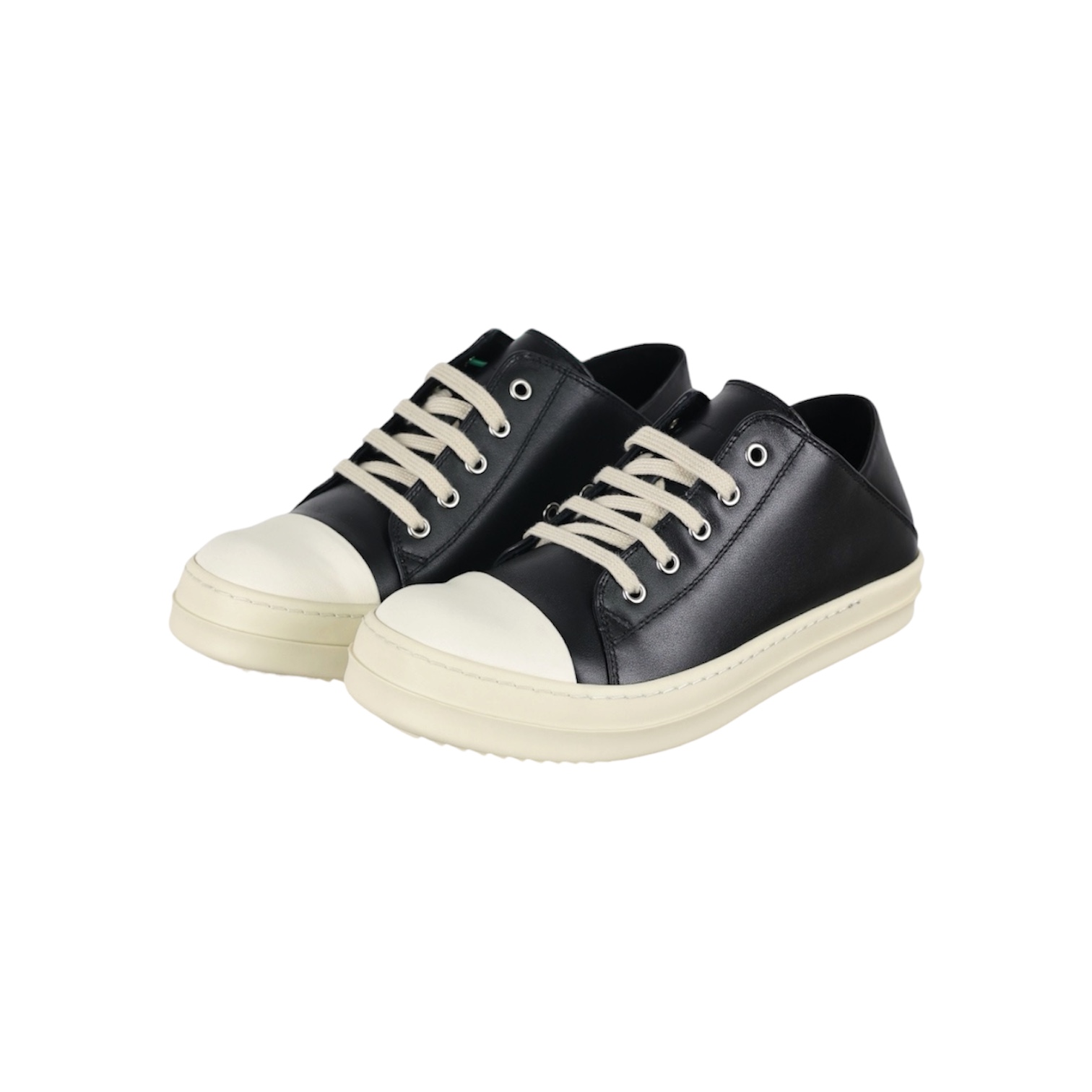 “Low-Top” Sneakers (Black/Milk) — Rick Owens