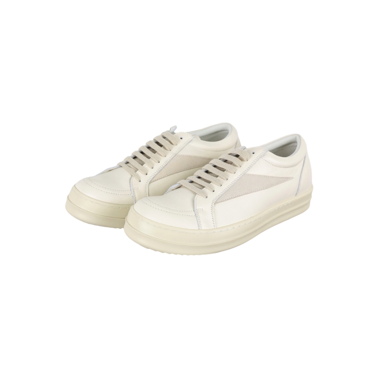 “Vintage Low-Top” Sneakers (Milk) — Rick Owens