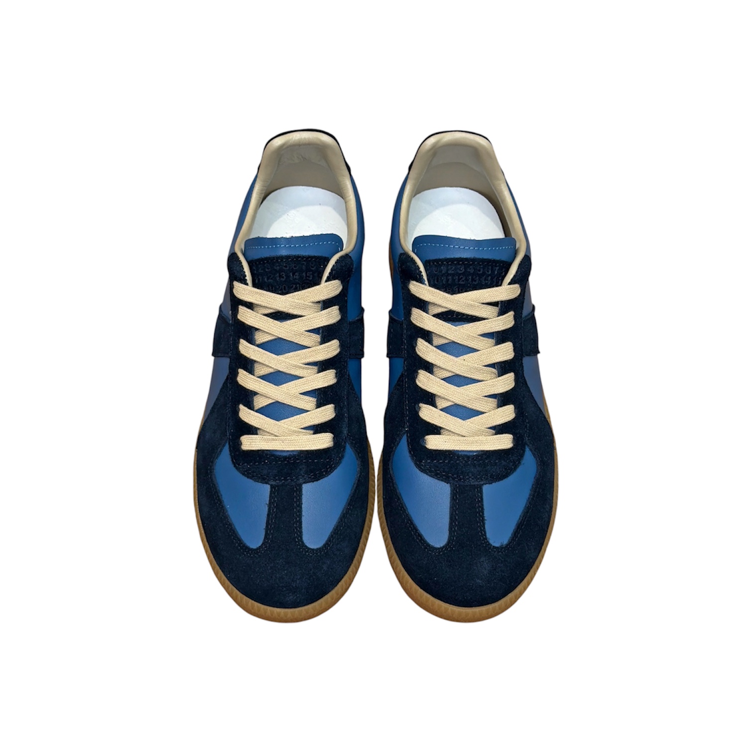 “Replica Low” Sneakers (Blue/Navy) — Maison Margiela