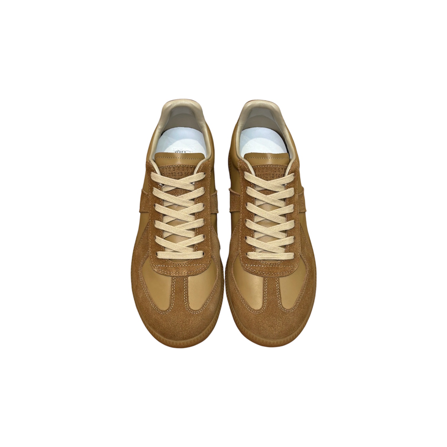 “Replica Low” Sneakers (Tan/Camel) — Maison Margiela