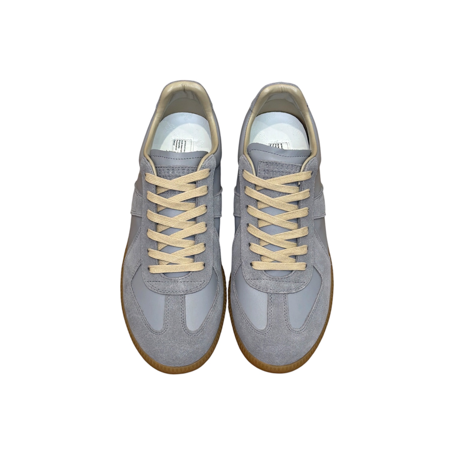 “Replica Low” Sneakers (Slate Grey/Gum) — Maison Margiela