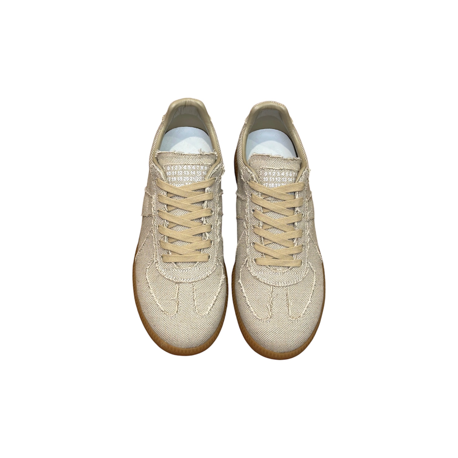 “Replica Low Canvas” Sneakers (Natural Beige) — Maison Margiela