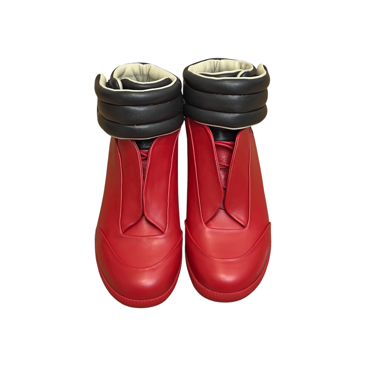 “Future High” Sneakers (Red/Black) — Maison Margiela