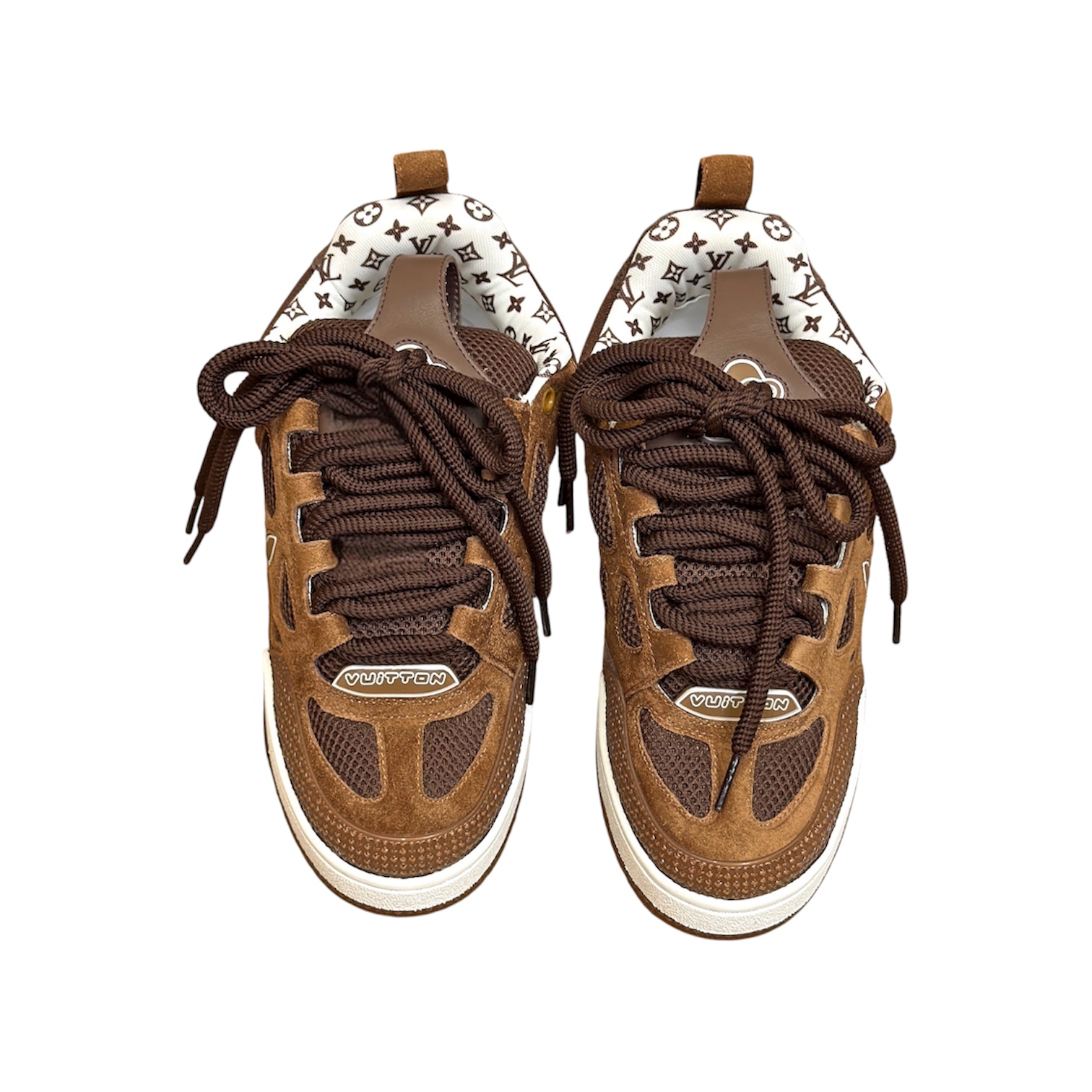 “LV Skate” Sneakers (Brown/White) — Louis Vuitton