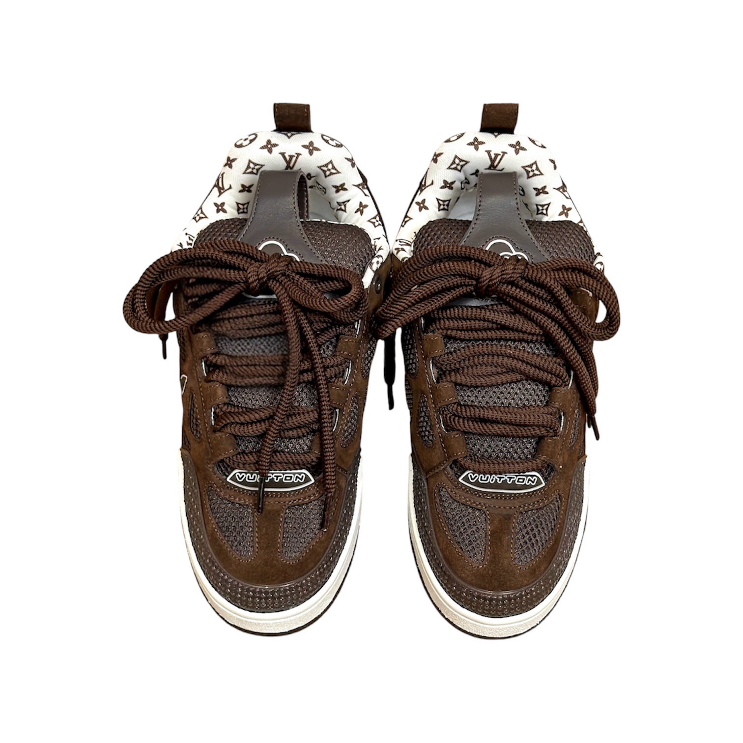 “LV Skate” Sneakers (Dark Brown/White) — Louis Vuitton