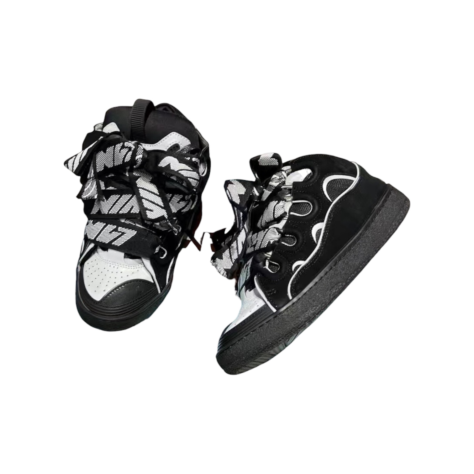 “Curn” Sneaker (Black/White) — Lanvin
