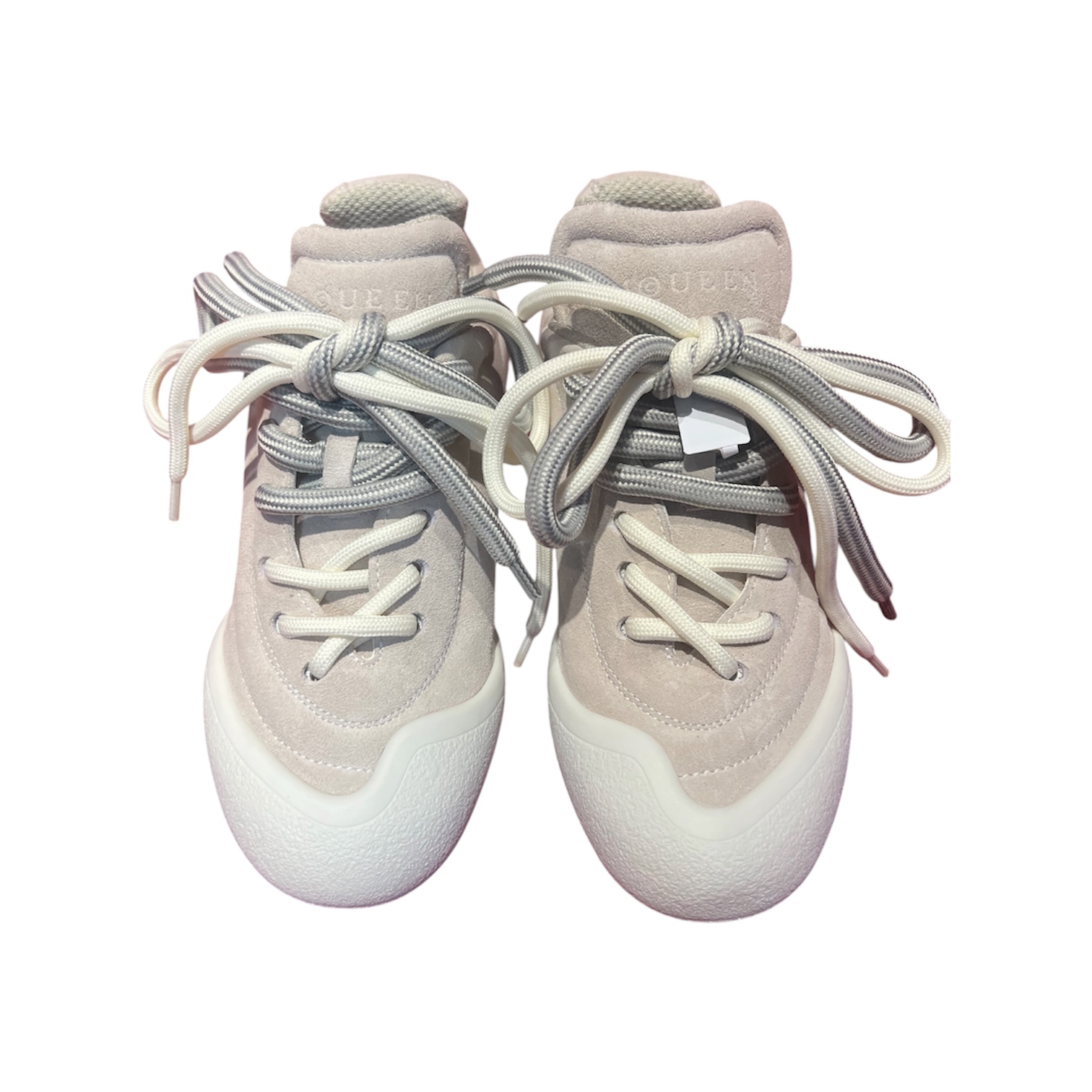 “Sprint Runner Suede” Sneakers (Light Grey) — Alexander McQueen