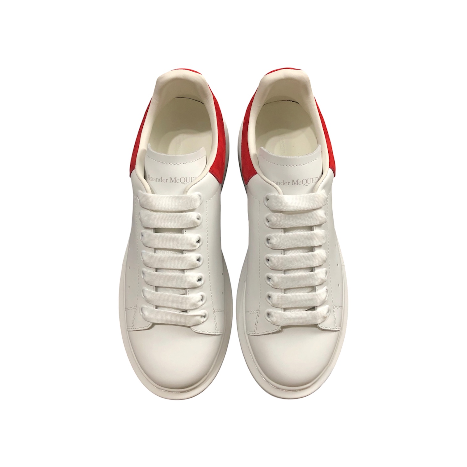 “Oversized” Sneakers (Black/Red Suede) — Alexander McQueen