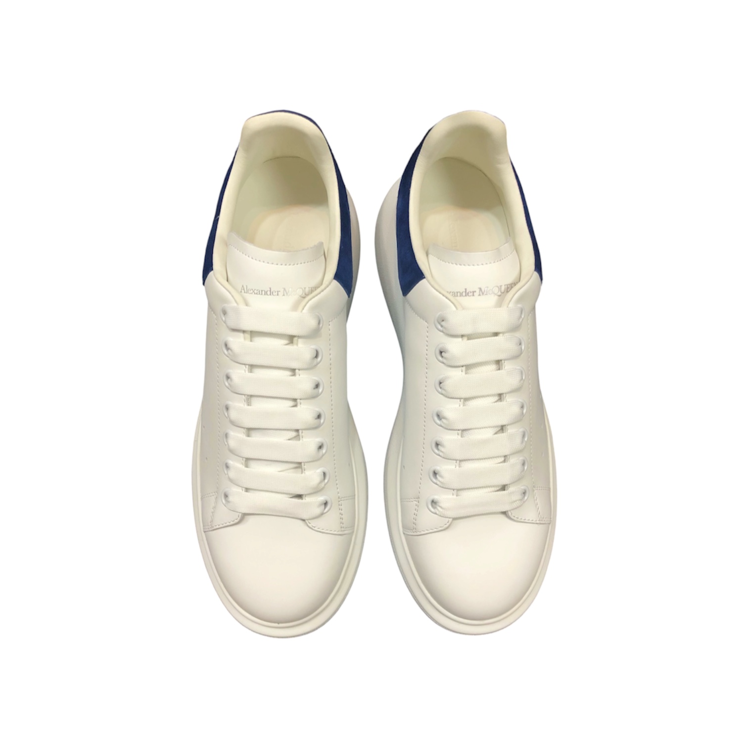 “Oversized” Sneakers (Black/Blue Suede) — Alexander McQueen