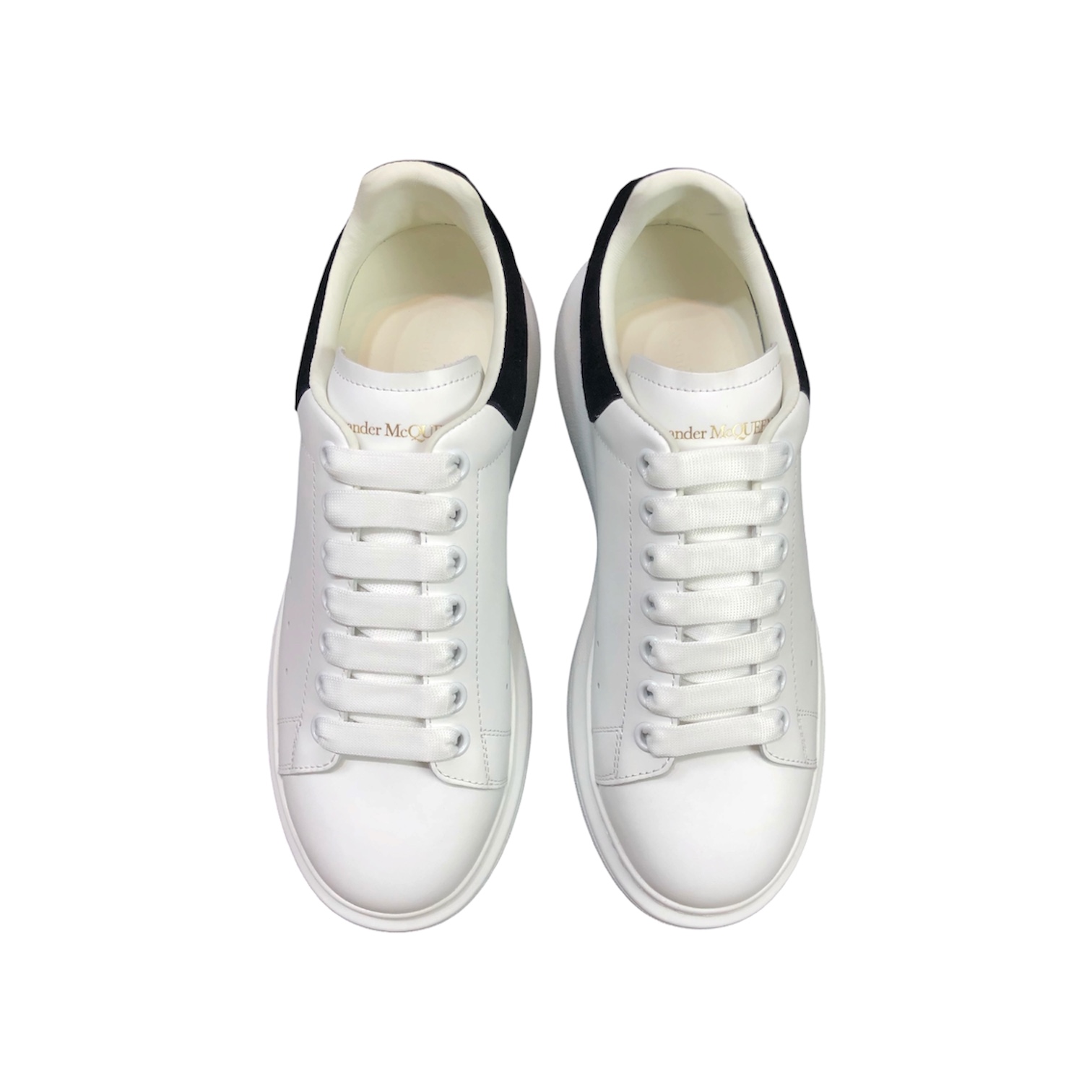 “Oversized” Sneakers (White/Black Suede) — Alexander McQueen