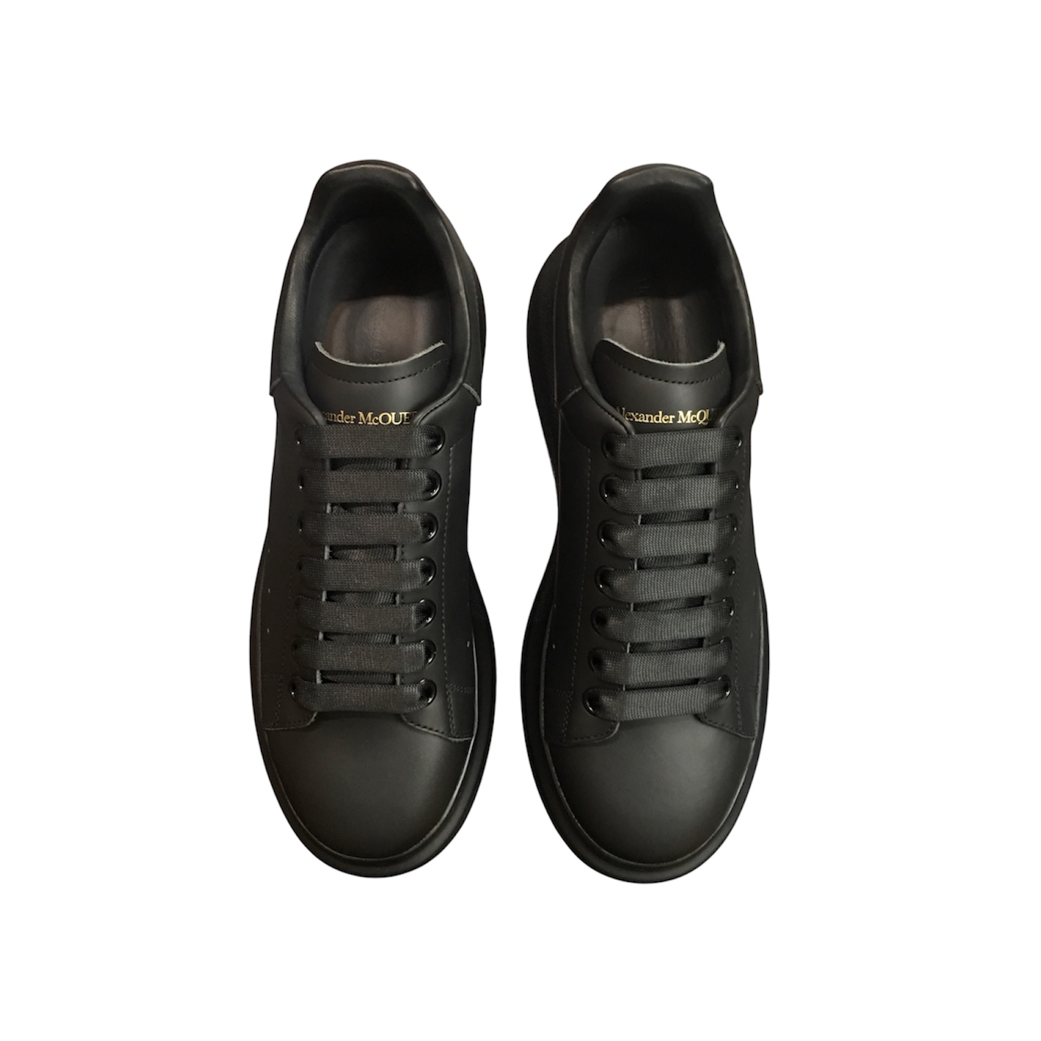 “Oversized” Sneakers (Triple Black) — Alexander McQueen