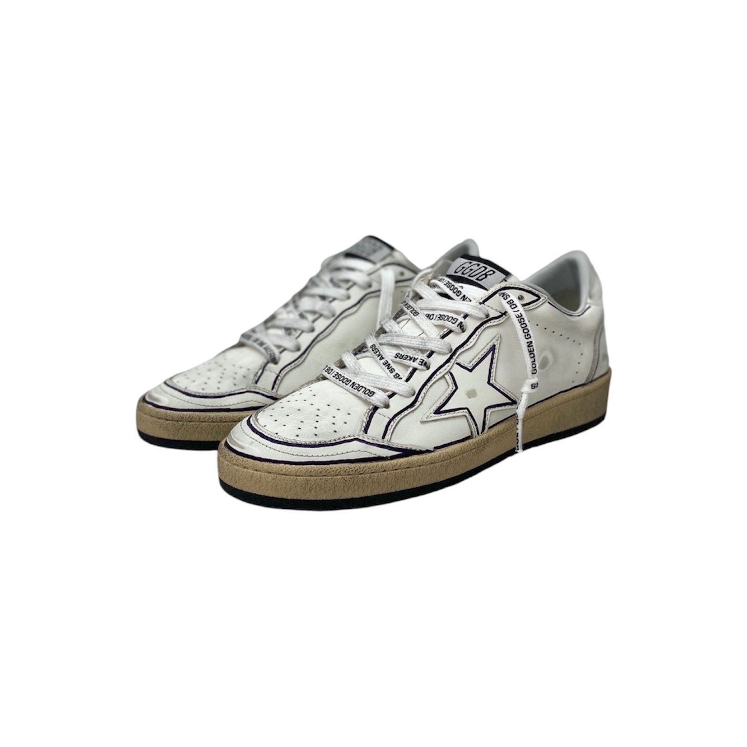 “Ball Star” Sneakers (White Sketch) — Golden Goose