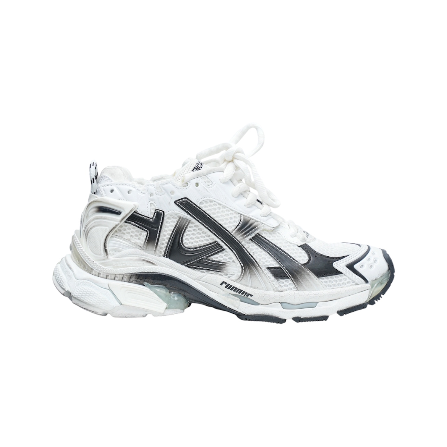 “Runner 7.0” Sneakers (White/Grey/Black) — Balenciaga