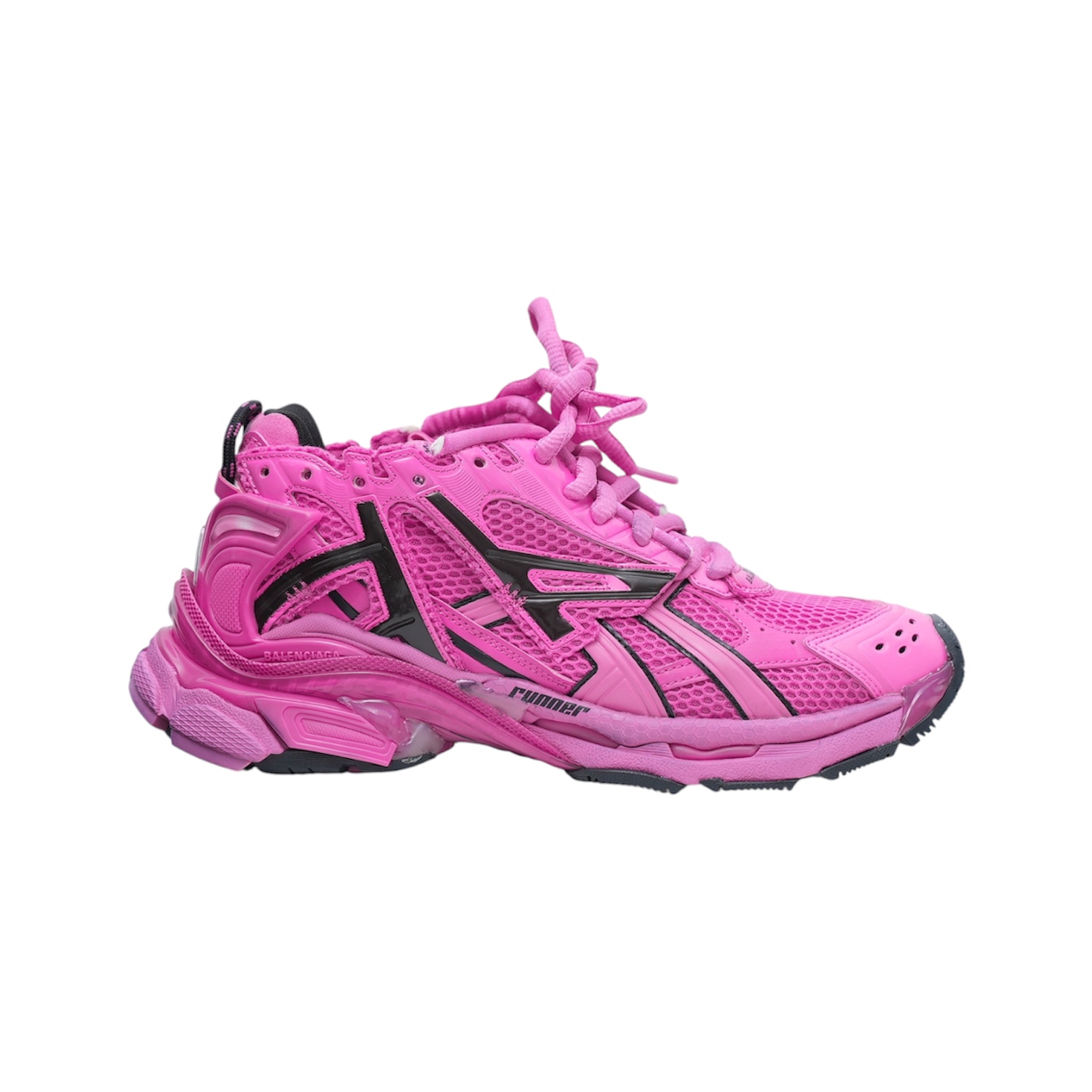 “Runner 7.0” Sneakers (Pink/Black) — Balenciaga