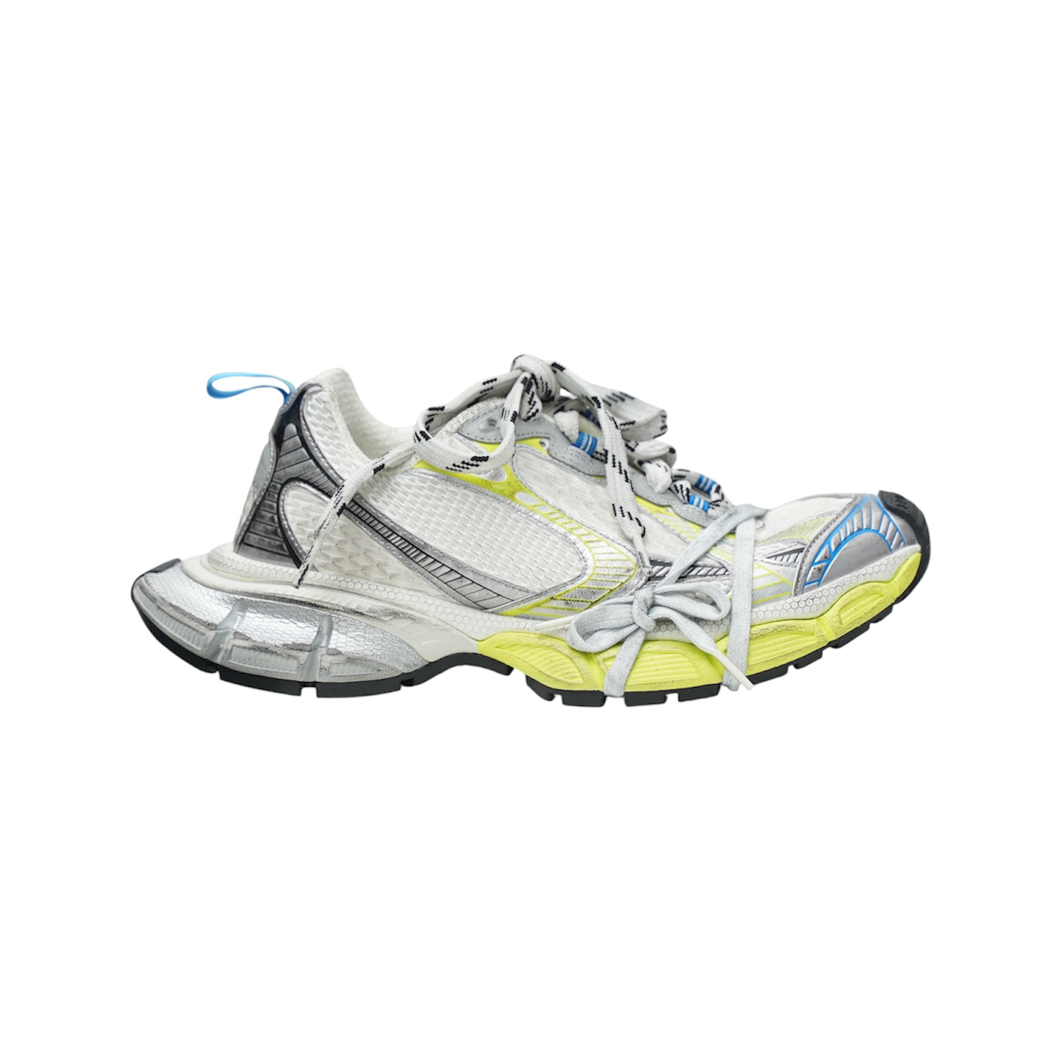 “3XL” Sneakers (White/Silver/Yellow/Blue) — Balenciaga