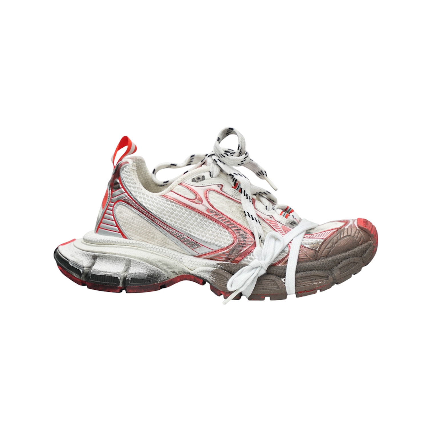“3XL” Sneakers (White/Red/Silver) — Balenciaga