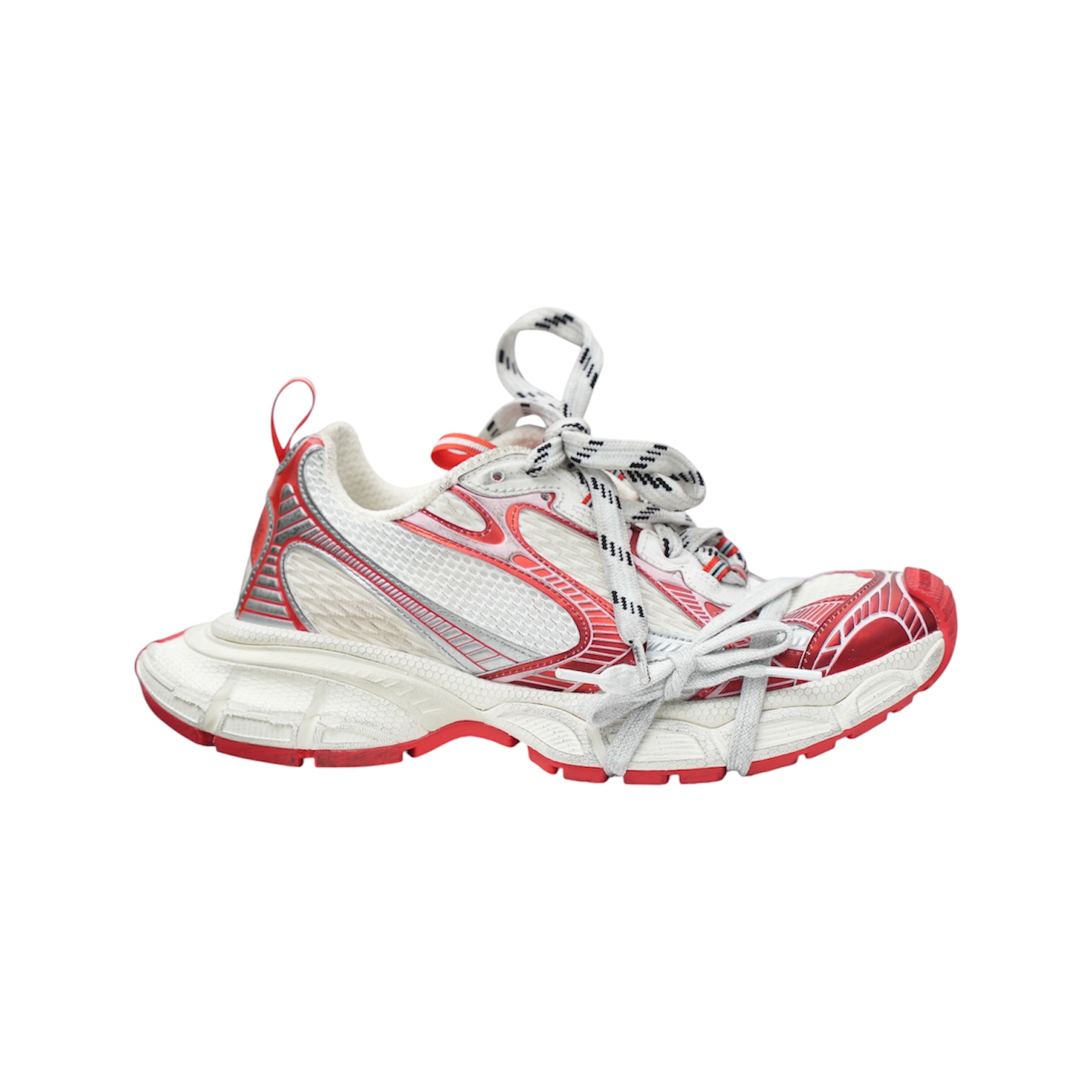 “3XL” Sneakers (White/Red/Silver) — Balenciaga