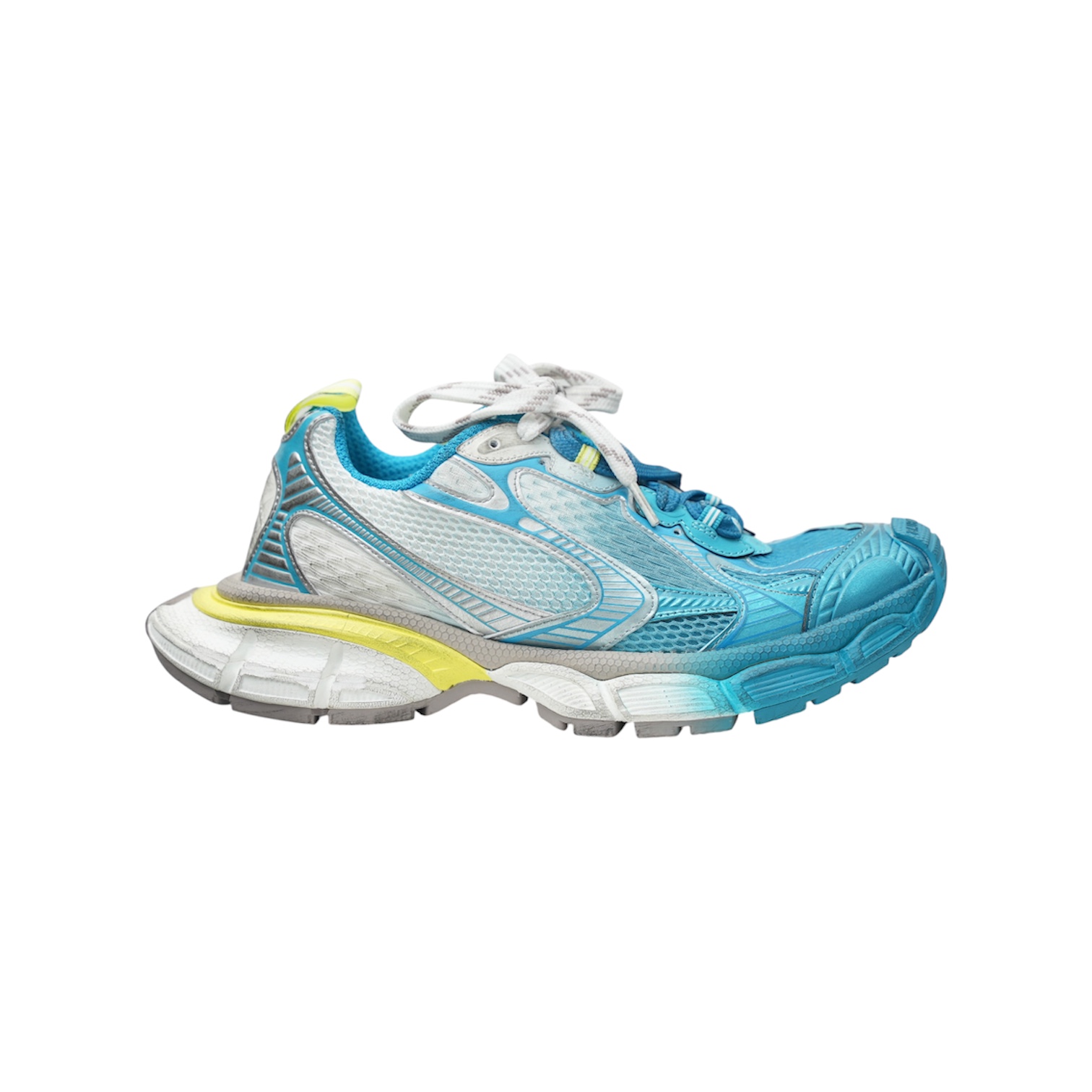 “3XL” Sneakers (White/Blue/Yellow) — Balenciaga