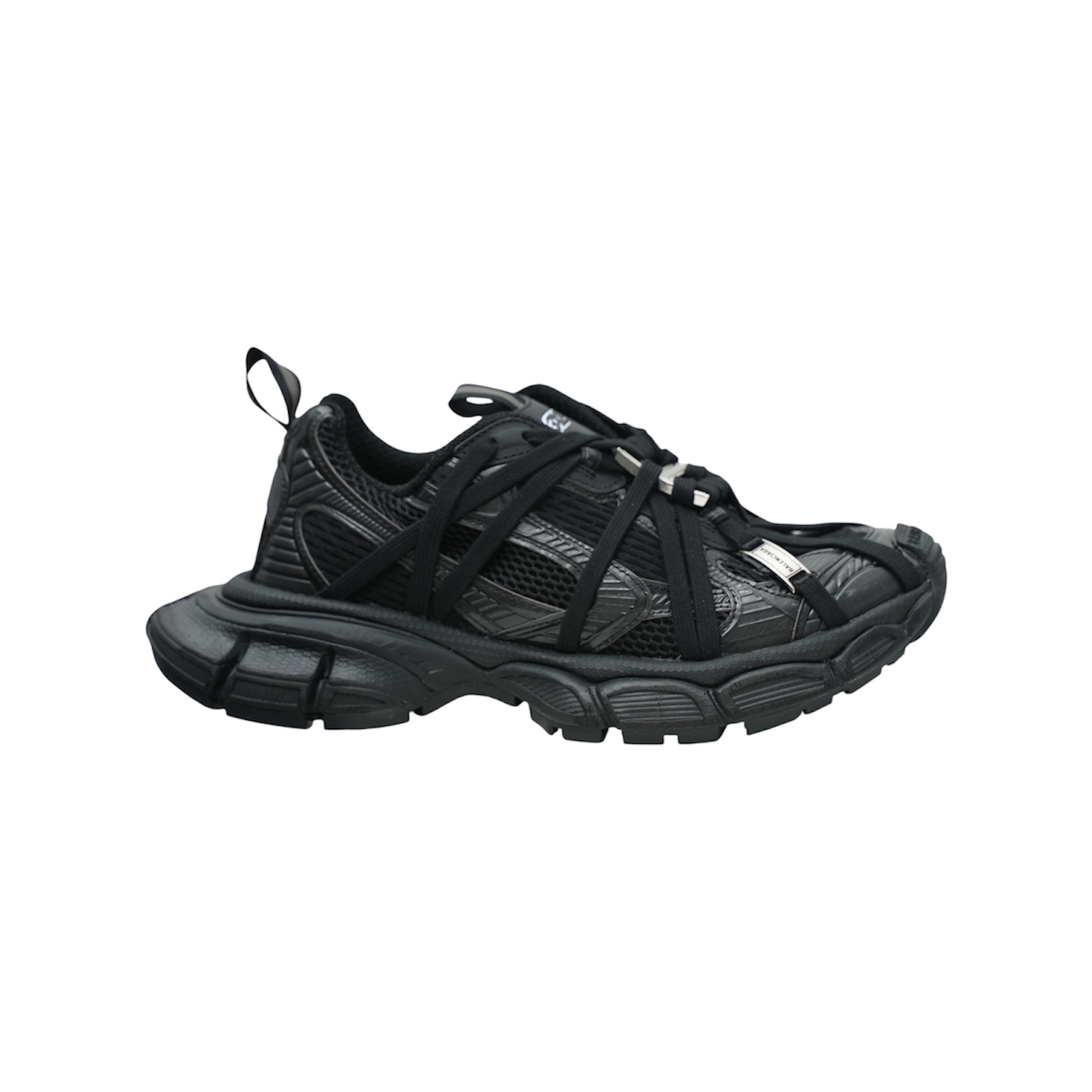 “3XL Extra Lace” Sneakers (Triple Black) — Balenciaga