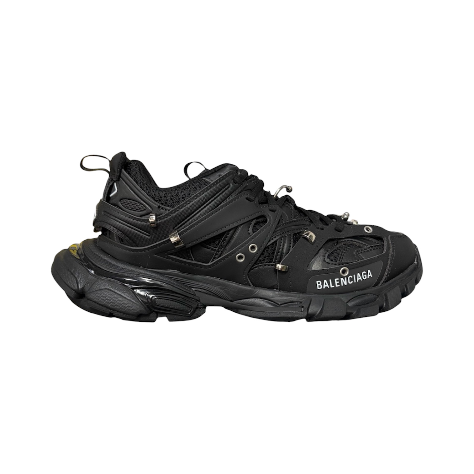 “Track Piercing” Sneakers (Black) — Balenciaga