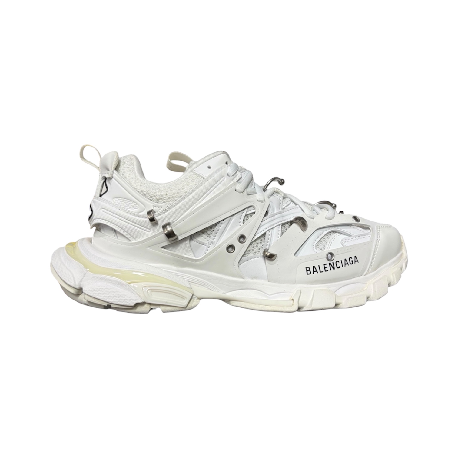 “Track Piercing” Sneakers (White) — Balenciaga